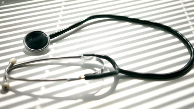 Close-up-of-a-medical-stethoscope