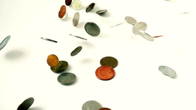 Coins-in-falling.-Slow-Motion.