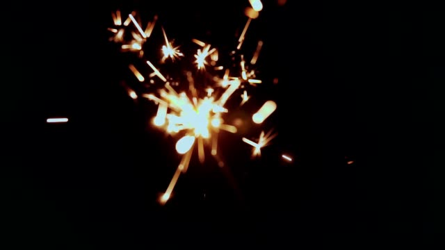 Firework-sparkler-burning-in-slow-motion