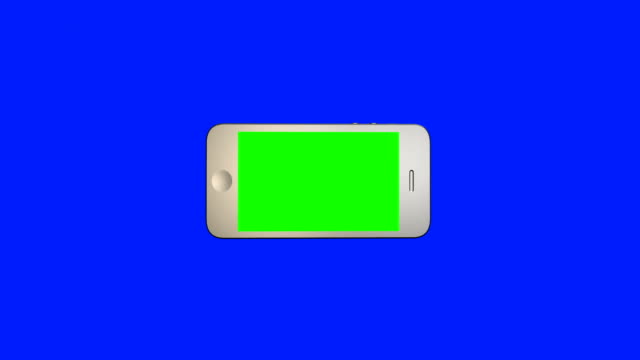 Nahaufnahme-eines-Fingers-klickt-auf-den-grünen-Bildschirm-des-Smartphones.