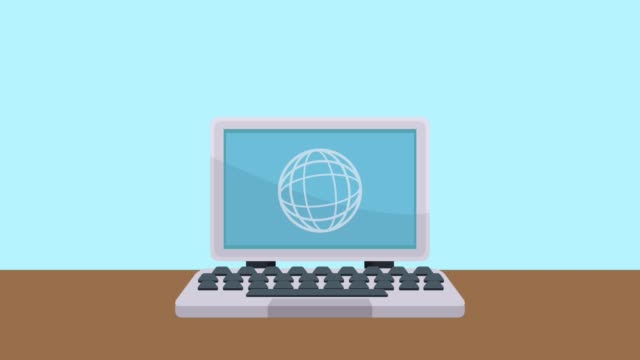 Laptop-surfing-on-internet-HD-animation