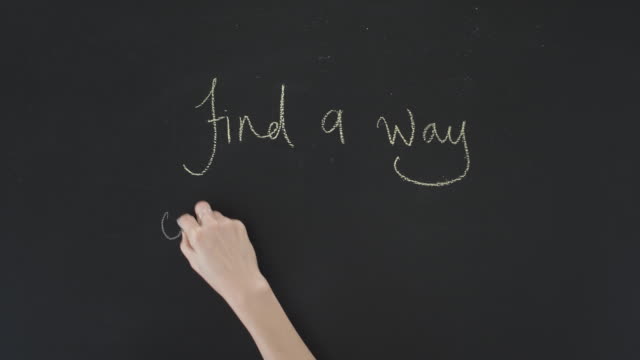Find-a-way-or-fade-away-message-on-overhead-chalkboard