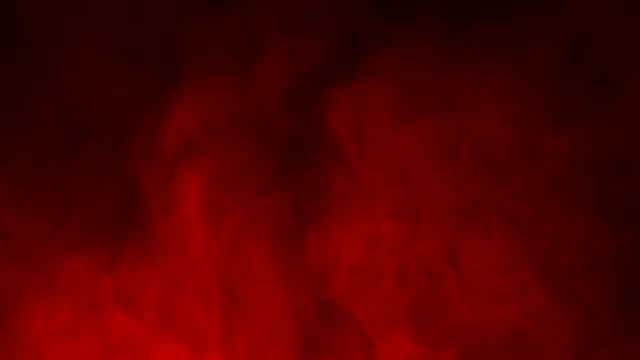 Abstract-Red-Smoke-Like-Cloud-Wave-Effect-On-Black-Background,-Flowing