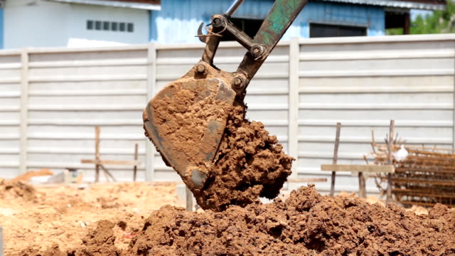 Excavator-Backhoe-work-in-construction-site