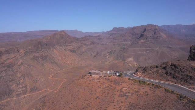 Beautiful-aerial-view-of-the-Gran-Canaria-road