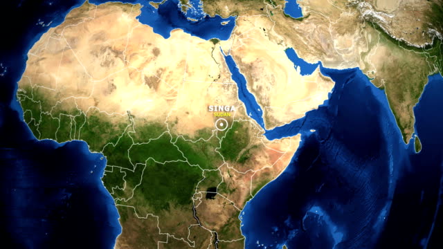 EARTH-ZOOM-IN-MAP---SUDAN-SINGA