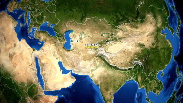EARTH-ZOOM-IN-MAP---UZBEKISTAN-TIRMIZ