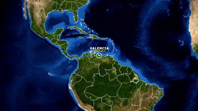 EARTH-ZOOM-IN-MAP---VENEZUELA-VALENCIA