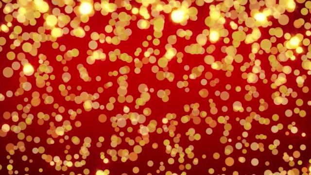 Zusammenfassung-Hintergrund-mit-animierten-glühenden-Gold-und-rot-Bokeh-Schleife,-alpha