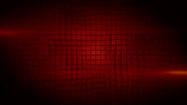 Wall-of-red-cubes-abstract-seamless-loop-3D-render-animation