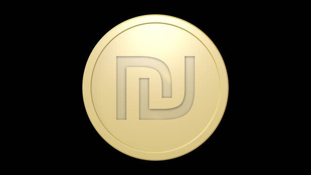 Shekel-sign-on-golden-coin