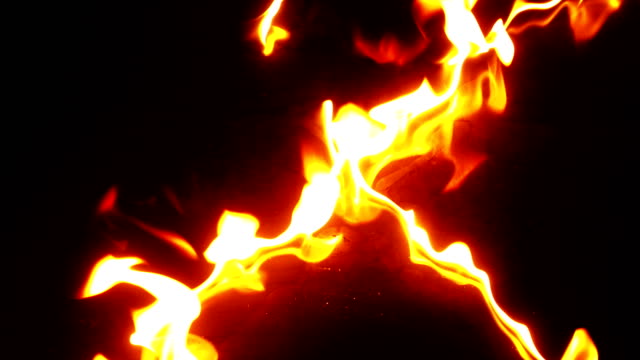 Fire-Burning-Heat-in-Black-Background