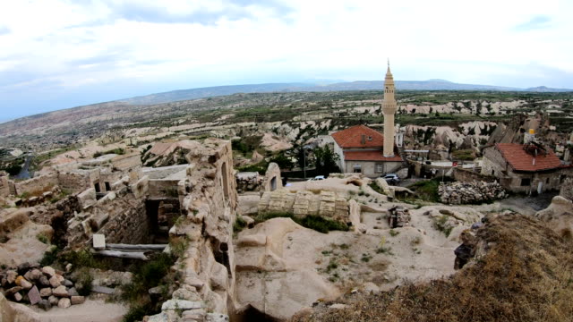 POV-Ansicht-von-Uchisar-Castle.-Erkunden-Cappadocia.-Nevsehir-Provinz.-Turkei