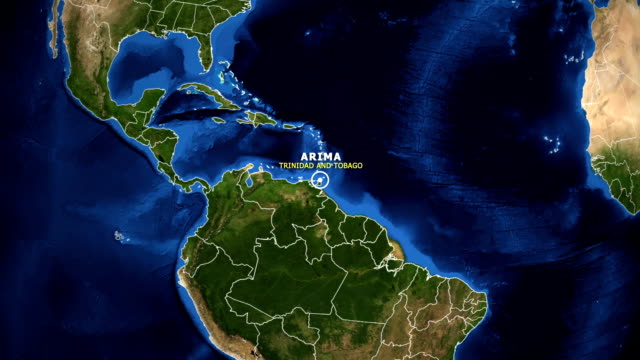 EARTH-ZOOM-IN-MAP---TRINIDAD-AND-TOBAGO-ARIMA
