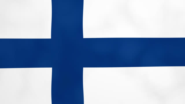 Finnland-Land-winken-3D-Flagge-Duo-Übergang-Hintergrund