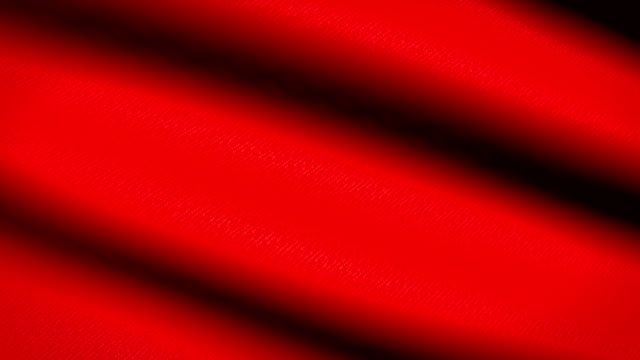 Rote-Fahne-schwenkte-Textile-strukturierten-Hintergrund.-Seamless-Loop-Animation.-Vollbild.-Slow-Motion.-4K-Video
