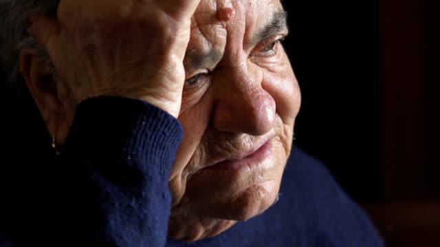 Sad-and-depressed-elderly-woman.-Portrait-of-sad-and-alone-old-woman