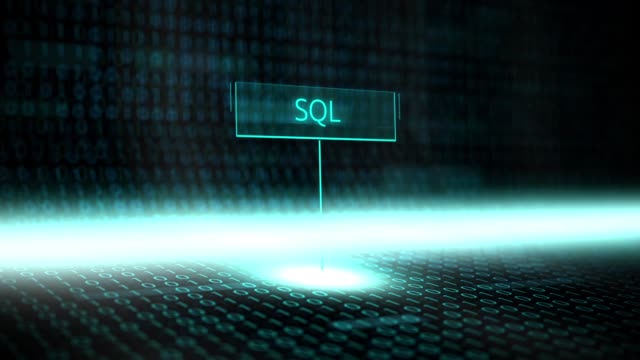 Digitalen-Landschaft-Software-definierte-Typografie-mit-futuristischen-Binärcode---SQL