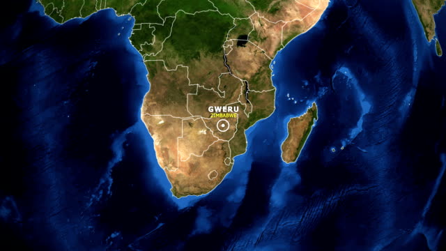 EARTH-ZOOM-IN-MAP---ZIMBABWE-GWERU