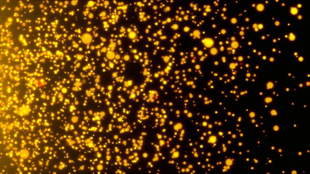 Muchos-Resumen-oro-las-partículas-pequeñas-en-espacio,-computadora-genera-antecedentes