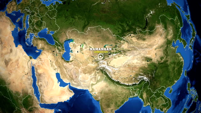 EARTH-ZOOM-IN-MAP---UZBEKISTAN-NAMANGAN