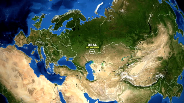 EARTH-ZOOM-IN-MAP---KAZAKHSTAN-ORAL