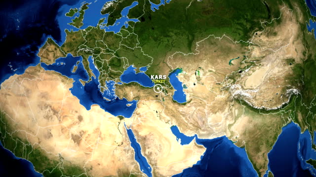 EARTH-ZOOM-IN-MAP---TURKEY-KARS