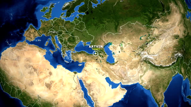 EARTH-ZOOM-IN-MAP---TURKEY-ARTVIN