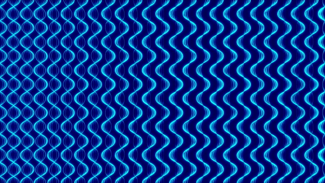 Abstract-Line-glowing-wave-zigzag-rotate-moving-illustration-blue-color-on-dark-blue-background-seamless-looping-animation-4K-with-copy-space