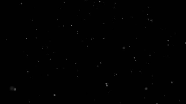 Schneeflocken-auf-schwarzem-Hintergrund-geloopt-für-overlay