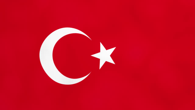 Türkei-Land-winken-3D-Flagge-Duo-Übergang-Hintergrund