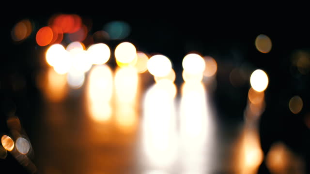 Defocused-Night-City-Traffic-Lights