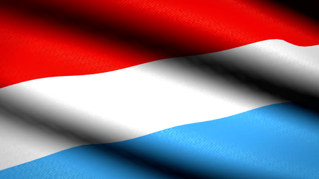 Luxembourg-Flag-Waving-Textile-Textured-Background.-Seamless-Loop-Animation.-Full-Screen.-Slow-motion.-4K-Video