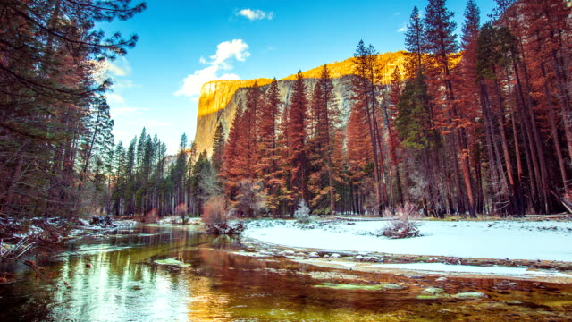 Time-Lapse---River-Running-over-Yosemite