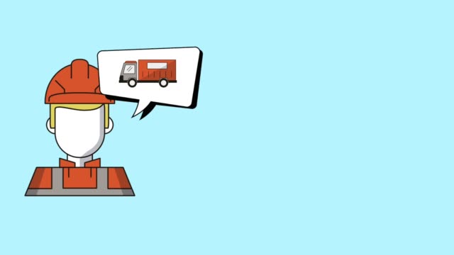 Kurier-mit-Fahrzeugen-Lieferung-Service-animation