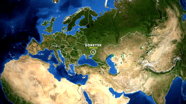 EARTH-ZOOM-IN-MAP---UKRAINE-DONETSK