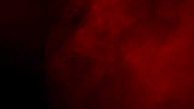 Abstrakt-rot-Rauch-wie-Wolke-Welle-Effekt-auf-schwarzem-Hintergrund,-fließen