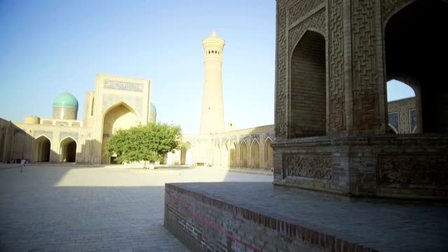 Madraza-de-Matniyaz-Divan-begi-en-Khiva,-Uzbekistán