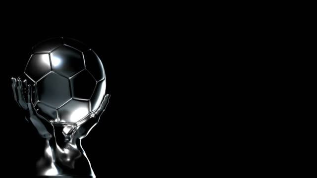 Loop-able-silver-soccer-cup-with-alpha-channel