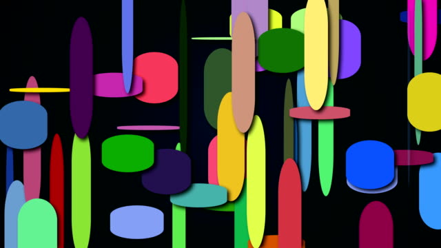 Helle-farbige-Formen,-computergenerierten-abstrakten-Hintergrund,-3D-render-Hintergrund