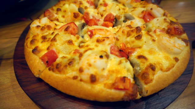 Pizza-de-comida-de-mar