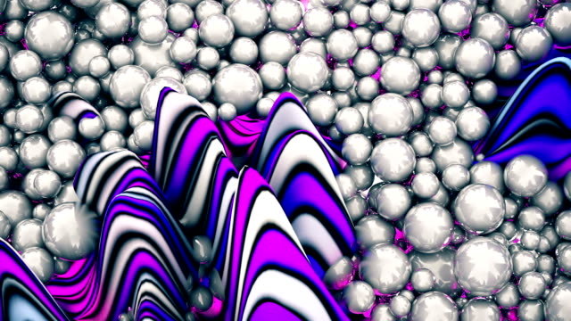 Background-of-glossy-white-spheres-in-abstract-dynamic-motion