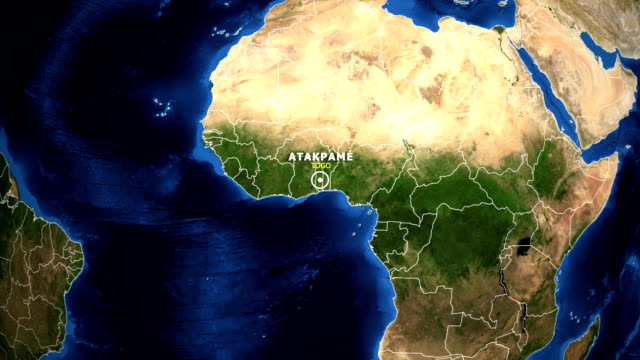 EARTH-ZOOM-IN-MAP---TOGO-ATAKPAME