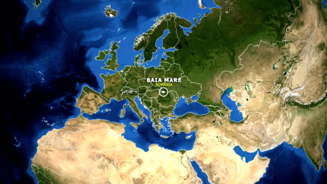 EARTH-ZOOM-IN-MAP---ROMANIA-BAIA-MARE