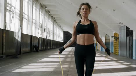 Fit-Sportswoman-Skipping-Rope