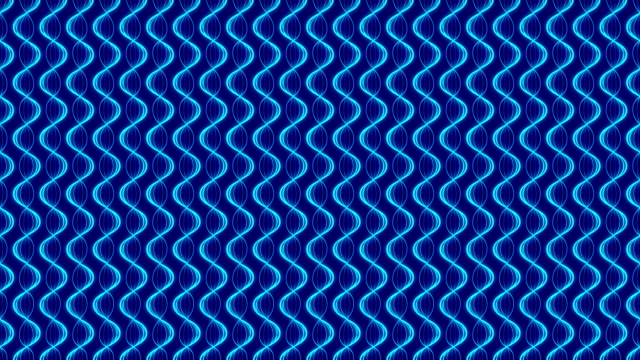 Abstract-Line-glowing-wave-zigzag-rotate-moving-illustration-blue-color-on-dark-blue-background-seamless-looping-animation-4K-with-copy-space
