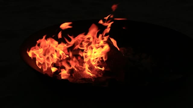 Bonfire-burning-trees-at-night.-Bonfire-burning-brightly,-heat,-light,camping,-big-bonfire