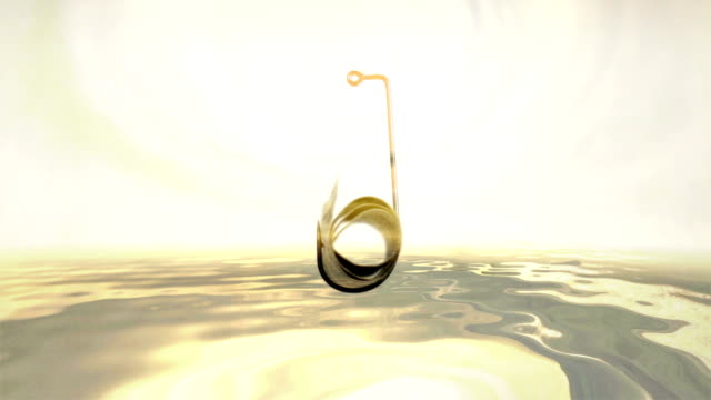Dollar-On-A-Fishing-Hook-reflecting-in-water