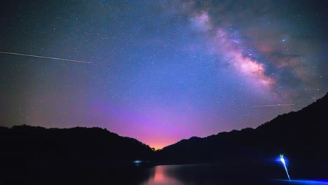 The-Milky-Way，time-lapse-photography