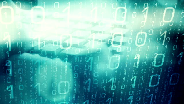 Cyber-Sicherheit,-Mensch-Computer-Code-eingeben